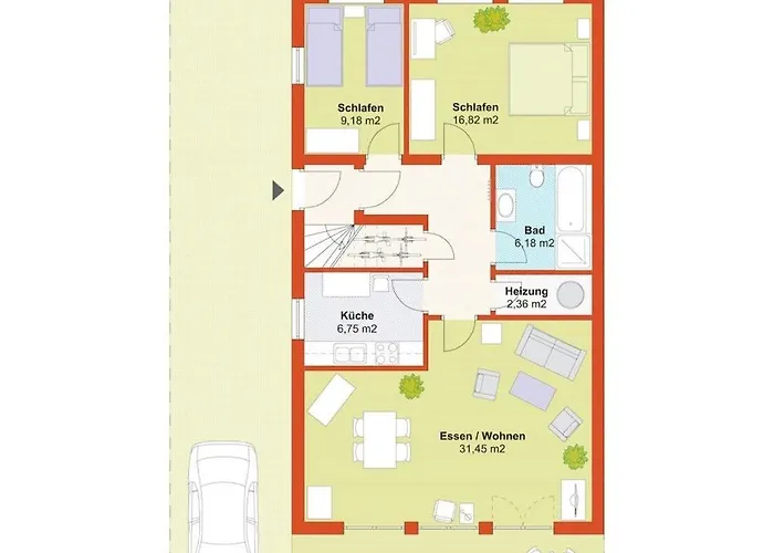 With 2 Bedrooms بريجا